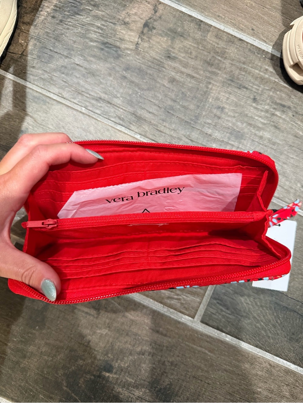 Vera Bradley Bright Red Zip Wallet
